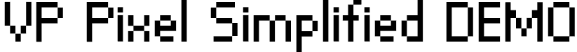 VP Pixel Simplified DEMO font - VPPixel-Simplified.otf