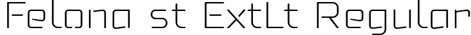 Felona st ExtLt Regular font - Felonast-ExtraLight.ttf