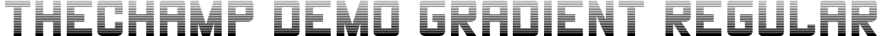 THECHAMP DEMO Gradient Regular font - THECHAMP-DEMO-Gradient.otf