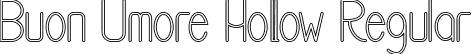 Buon Umore Hollow Regular font - BuonUmoreHollow-VGExV.ttf