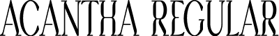 Acantha Regular font - Acantha.otf