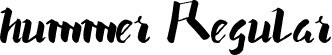 hummer Regular font - hummer.otf