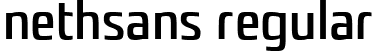 nethsans Regular font - nethsans.ttf