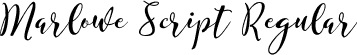 Marlowe Script Regular font - marlowe-script.ttf