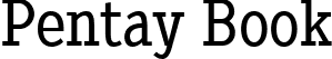 Pentay Book font - pentay-book-ffp.ttf