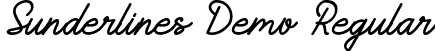 Sunderlines Demo Regular font - sunderlines-demo.ttf