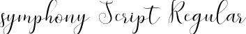 symphony Script Regular font - symphony-script.ttf