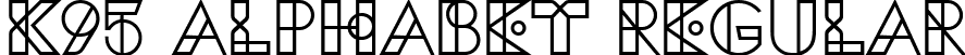 K95 Alphabet Regular font - k95alphabet.ttf