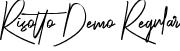 Risotto Demo Regular font - Risotto Demo.otf