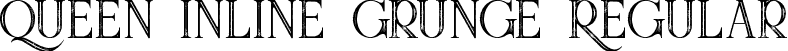 Queen inline grunge Regular font - queeninlinegrunge.ttf