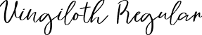 Vingiloth Regular font - vingiloth.ttf