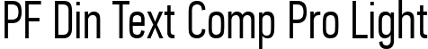 PF Din Text Comp Pro Light font - pfdintextcomppro-light.ttf
