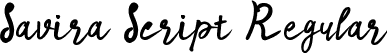 Savira Script Regular font - savira-script.ttf