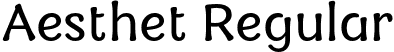 Aesthet Regular font - aesthet-regular.otf