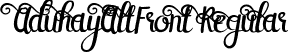 AduhayAltFront Regular font - AduhayAltFront.ttf