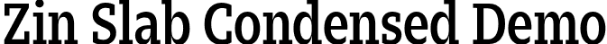 Zin Slab Condensed Demo font - carnokytype-zin-slab-condensed-demo.otf