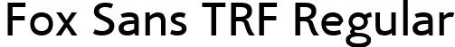 Fox Sans TRF Regular font - Fox Sans TRF Regular.ttf