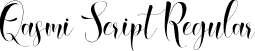 Qasmi Script Regular font - qasmi-script.ttf