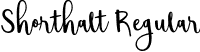 Shorthalt Regular font - shorthalt-personal-use.otf