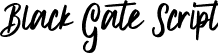 Black Gate Script font - BlackGate-Script.otf