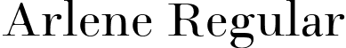 Arlene Regular font - arlene-regular.ttf