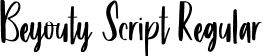 Beyouty Script Regular font - beyouty-script.ttf