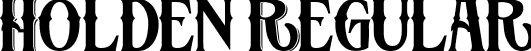 Holden Regular font - Holden.ttf