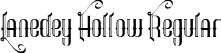 Lanedey Hollow Regular font - Lanedey-Hollow.ttf