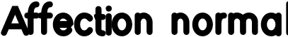 Affection normal font - Affection.otf