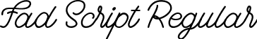 Fad Script Regular font - fad-script.ttf