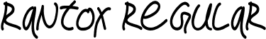 Rantox Regular font - Rantox.otf