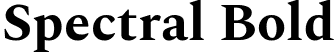 Spectral Bold font - spectral-bold.ttf