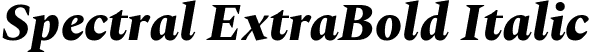 Spectral ExtraBold Italic font - spectral-extrabolditalic.ttf