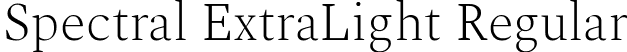 Spectral ExtraLight Regular font - spectral-extralight.ttf