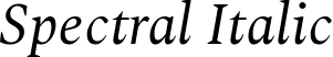 Spectral Italic font - spectral-italic.ttf