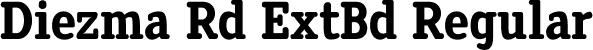 Diezma Rd ExtBd Regular font - Diezma-ExtraBold.ttf
