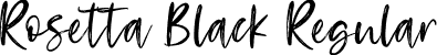 Rosetta Black Regular font - rosettablack.ttf