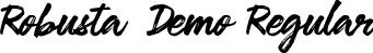Robusta Demo Regular font - robusta-demo.ttf