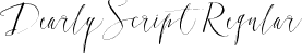 DearlyScript Regular font - dearlyscript.ttf