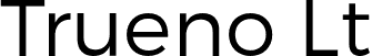 Trueno Lt font - TruenoLt.otf