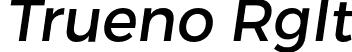 Trueno RgIt font - TruenoRgIt.otf