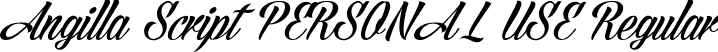 Angilla Script PERSONAL USE Regular font - Angillascriptpersonaluse-1Gnxj.ttf