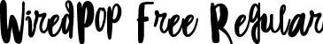 WiredPop-Free Regular font - wiredpop-free.ttf