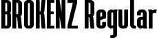 BROKENZ Regular font - BROKENZ.ttf