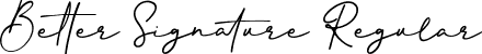 Better Signature Regular font - better-signature-font.ttf
