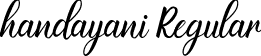 handayani Regular font - Handayani-x3oEq.ttf