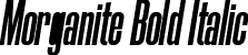 Morganite Bold Italic font - morganite-bolditalic.ttf