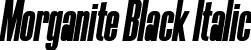 Morganite Black Italic font - morganite-blackitalic.ttf