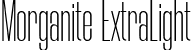 Morganite ExtraLight font - morganite-extralight.ttf