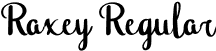 Raxey Regular font - Raxey.otf